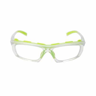 SRX WORKSAFE STEED, LIME GREEN FRAME WITH CLEAR HOLDER, CLEAR HARD-COATED LENS